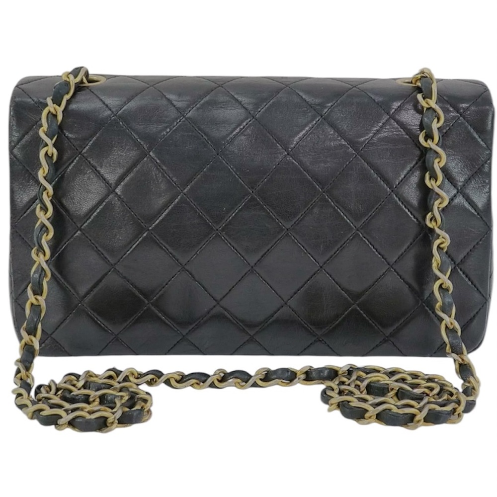 ❌SOLD❌ Chanel Vintage Black Classic Full Flap Bag Medium - Picture 2 of 9